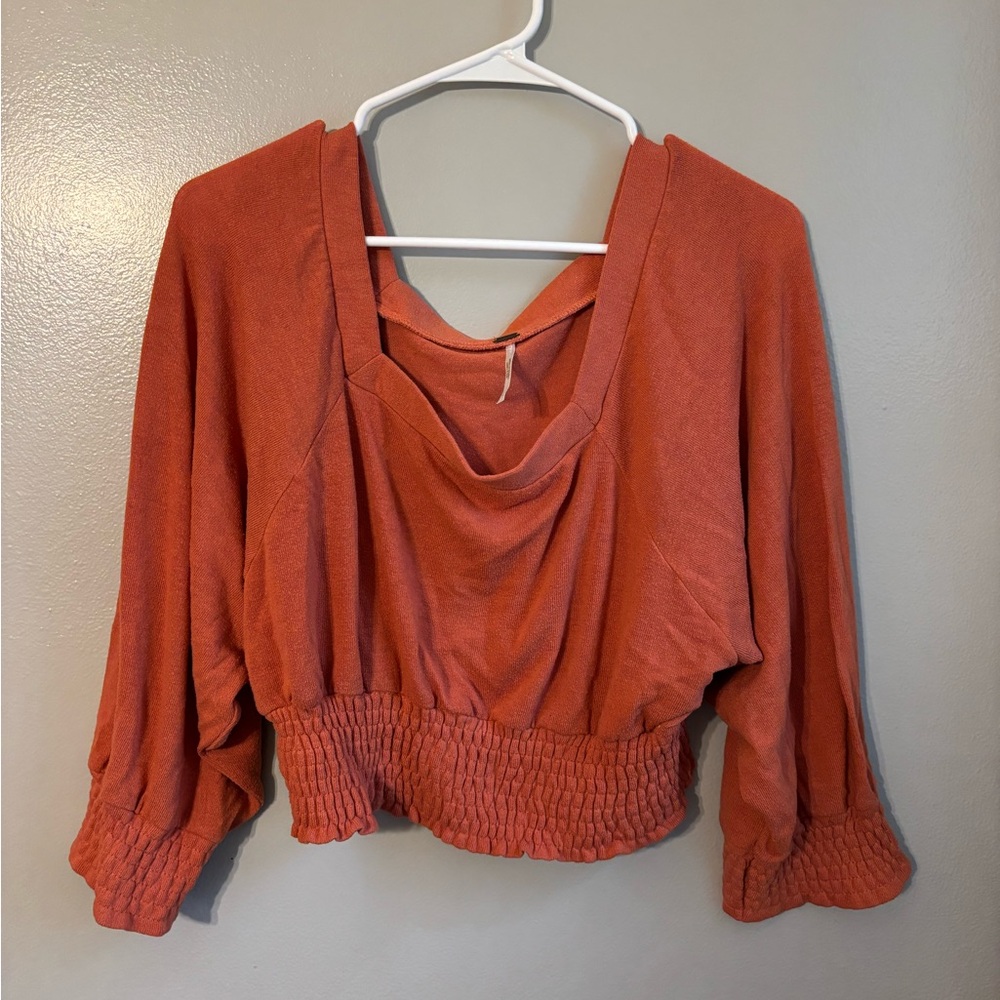 Free People Orange Sweater